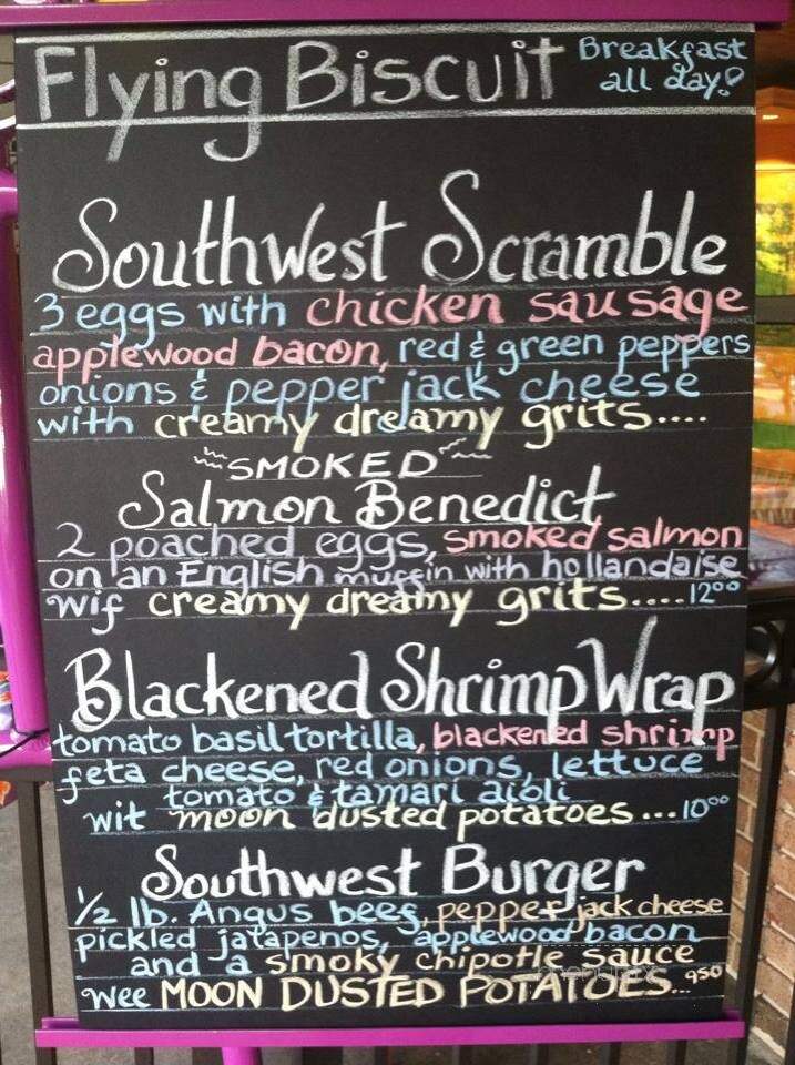 The Flying Biscuit Cafe - Gainesville, FL menu_pic