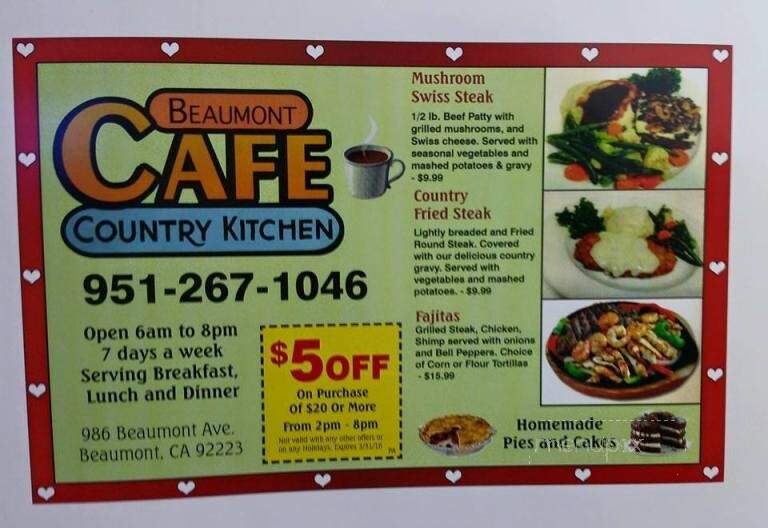 Beaumont Cafe & Restaurant - Beaumont, CA
