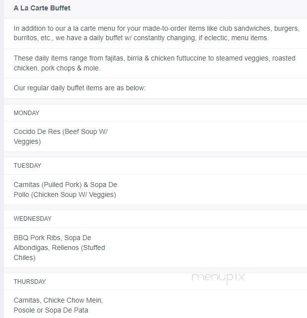 Aladdin's Coffee Shop - Los Angeles, CA menu_pic