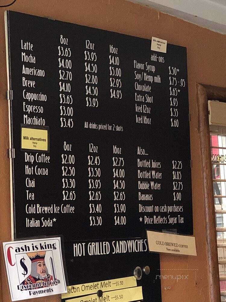 Cafe Bambino - Seattle, WA menu_pic