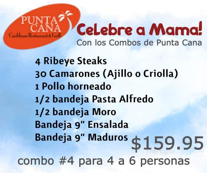 Punta Cana Caribbean Restaurant & Grill - Charlotte, NC menu_pic