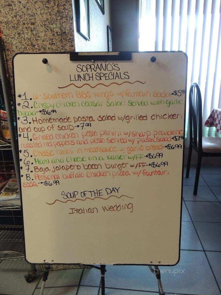 Tony Sopranos Pizza - Hammonton, NJ menu_pic