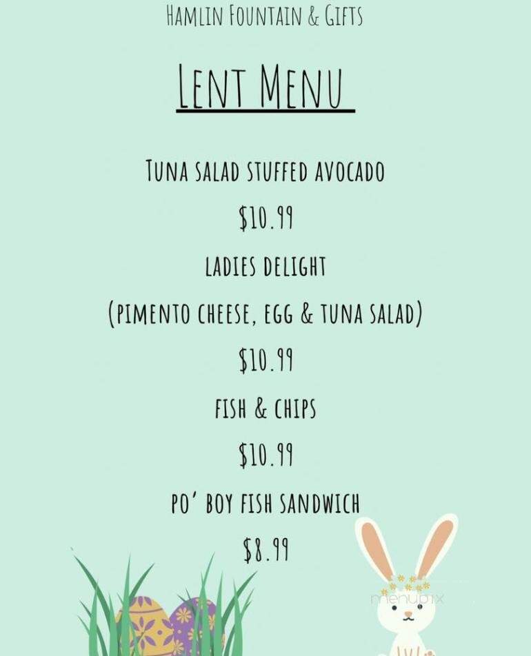 Hamlin Pharmacy & Fountain - Corpus Christi, TX menu_pic