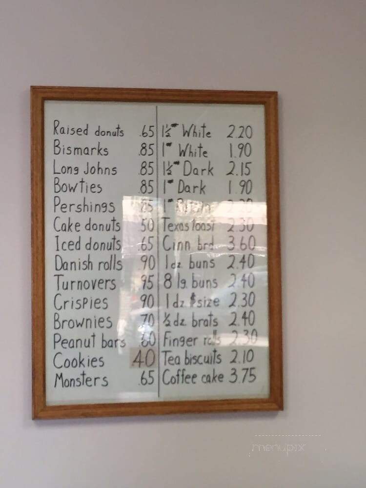 Maple Lake Bakery - Maple Lake, MN menu_pic