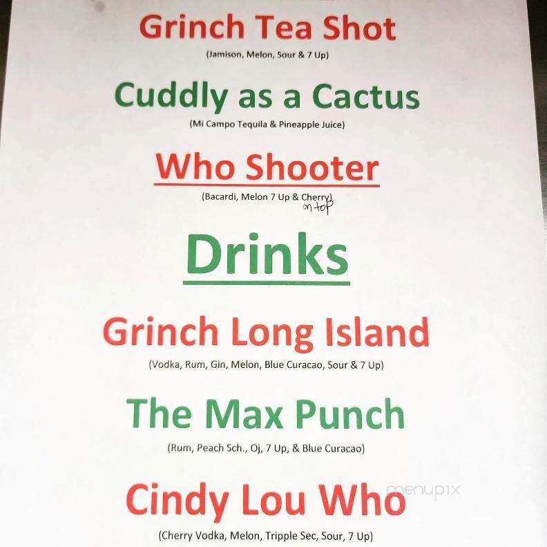 Cove Niteclub - Geneva, OH menu_pic