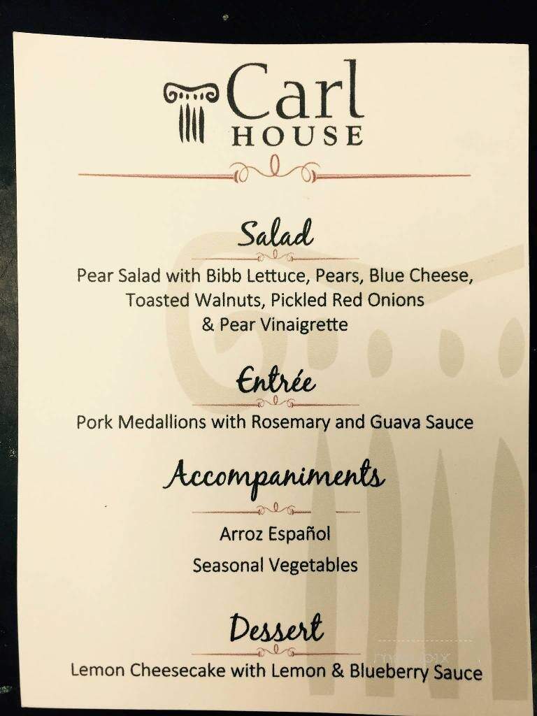 Payne-Corley House - Duluth, GA menu_pic
