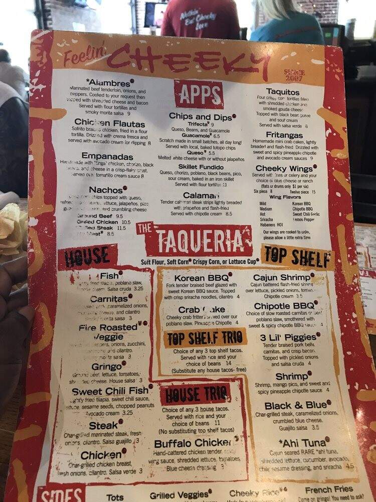 Cheeky Taqueria - Cumming, GA menu_pic