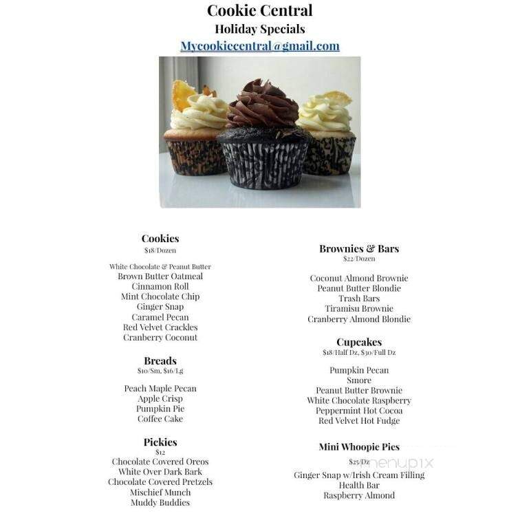 Cookie Central - North Andover, MA menu_pic