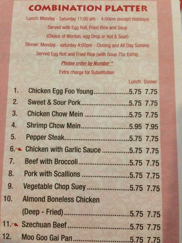 Empire Chinese Restaurant - Oregon, OH menu_pic