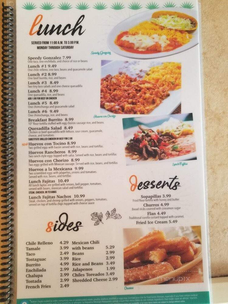 La Nopalera - Richmond Hill, GA menu_pic