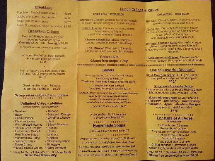 Poppleton Pastries - Corning, NY menu_pic