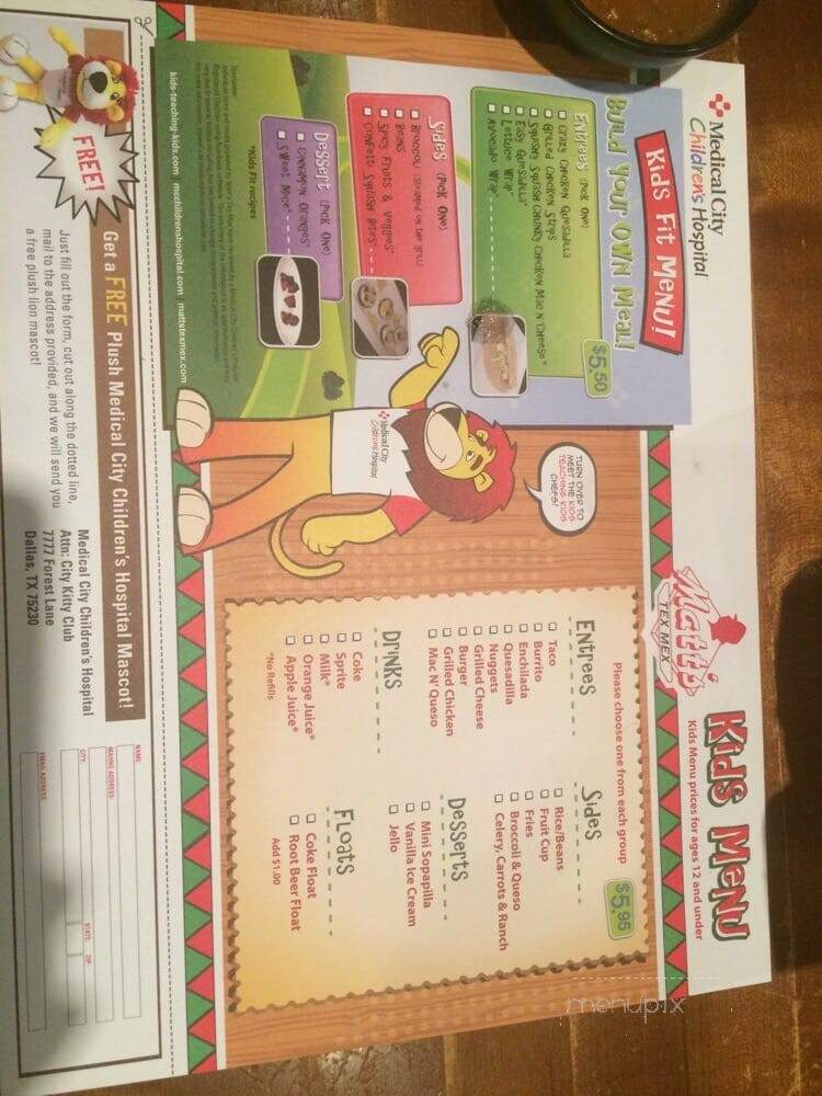 Matt's Rancho Martinez - Garland, TX menu_pic