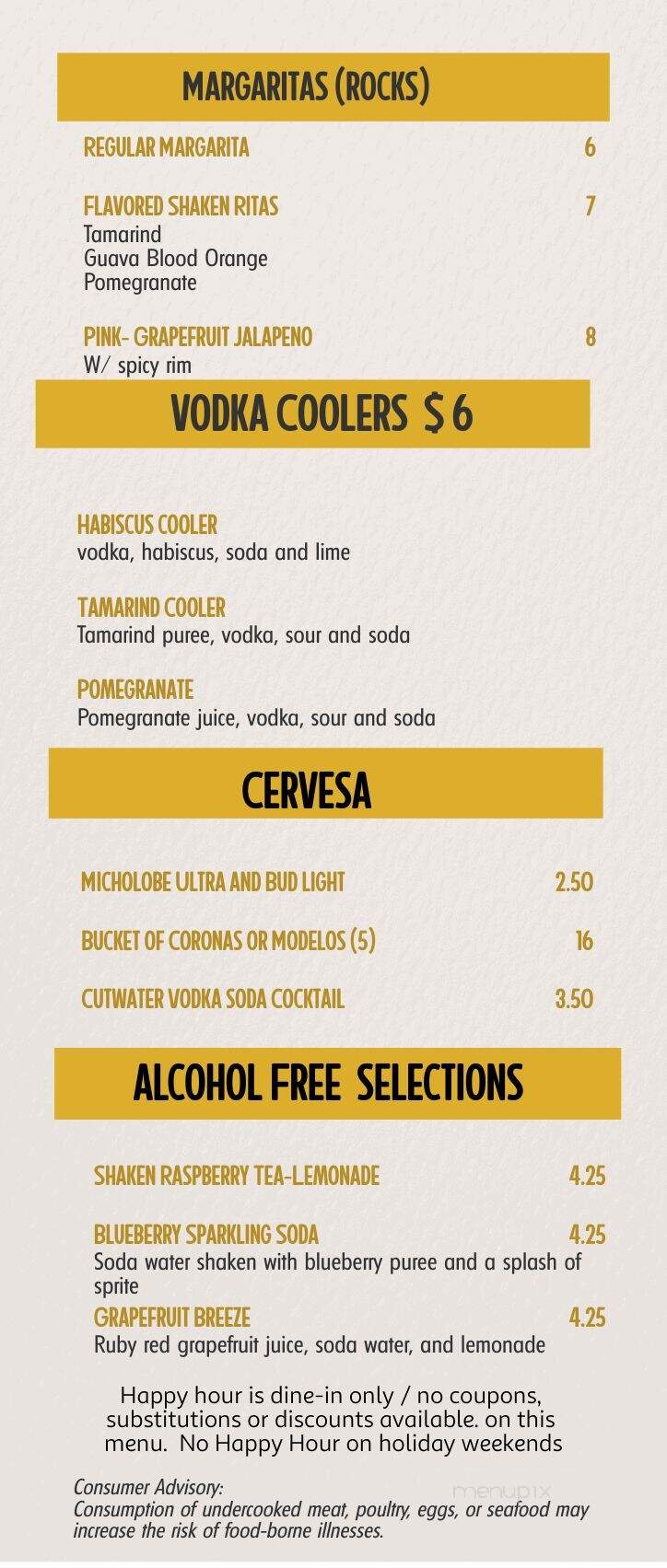 Marcela's - Chelan, WA menu_pic