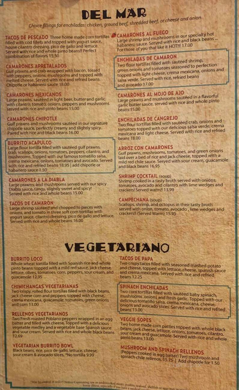 Marcela's - Chelan, WA menu_pic