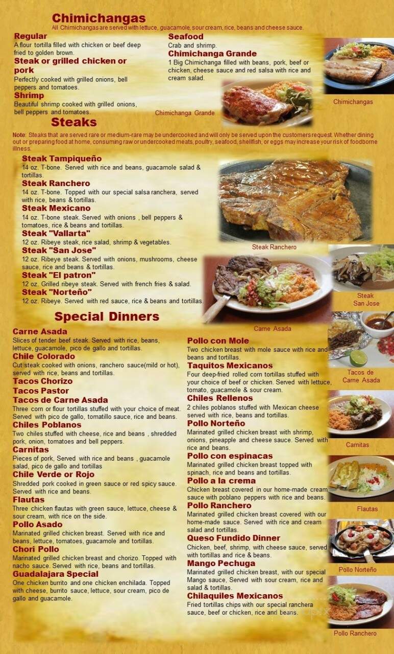 El Patron - Sun Prairie, WI menu_pic