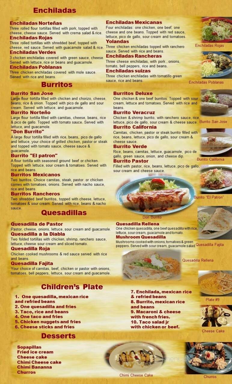 El Patron - Sun Prairie, WI menu_pic