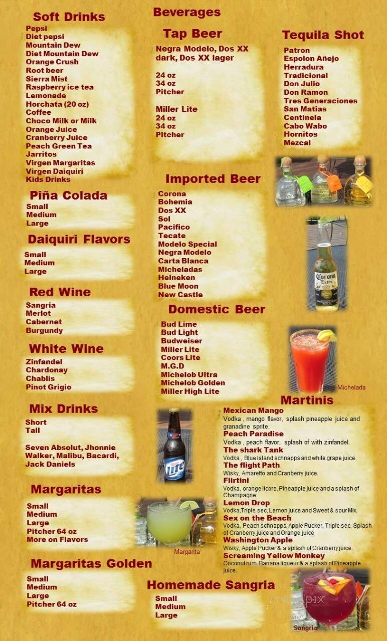 El Patron - Sun Prairie, WI menu_pic