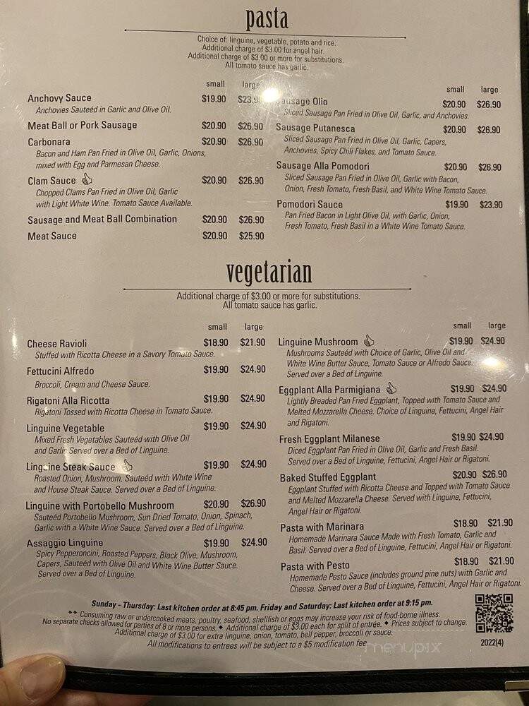 Assaggio Ristorante Italiano - Honolulu, HI menu_pic