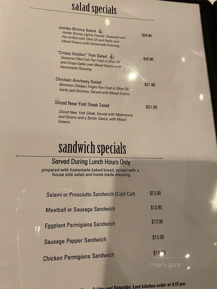 Assaggio Ristorante Italiano - Honolulu, HI menu_pic