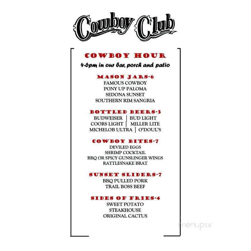 Cowboy Club - Sedona, AZ