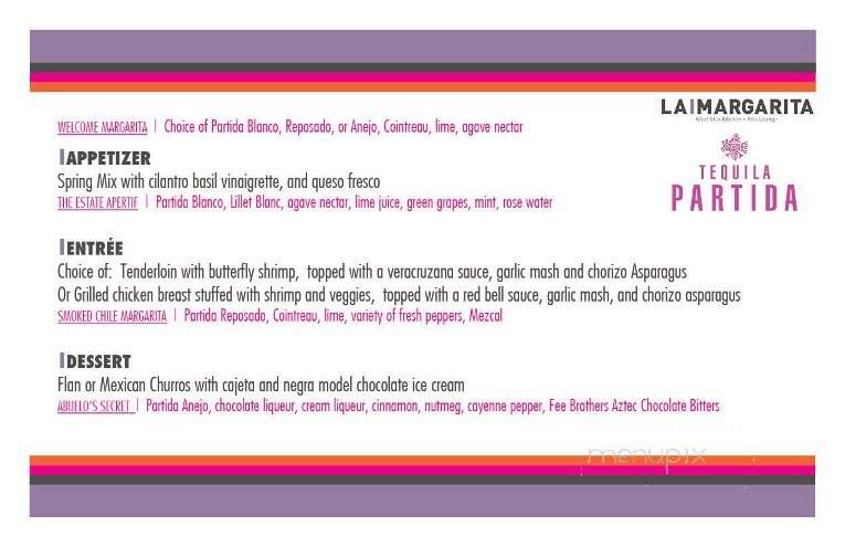La Margarita - Irving, TX menu_pic