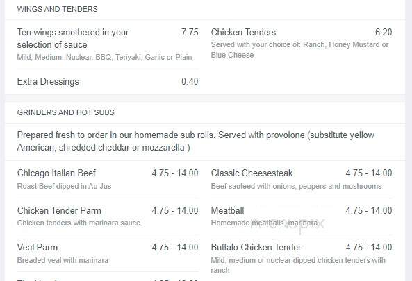 Doughboys - Port Charlotte, FL menu_pic