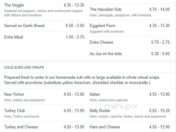 Doughboys - Port Charlotte, FL menu_pic