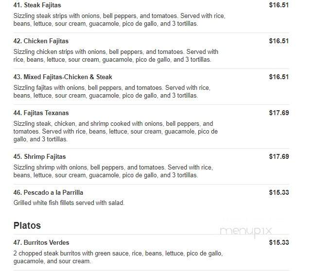 La Hacienda Mexican Restaurant - Pensacola, FL menu_pic
