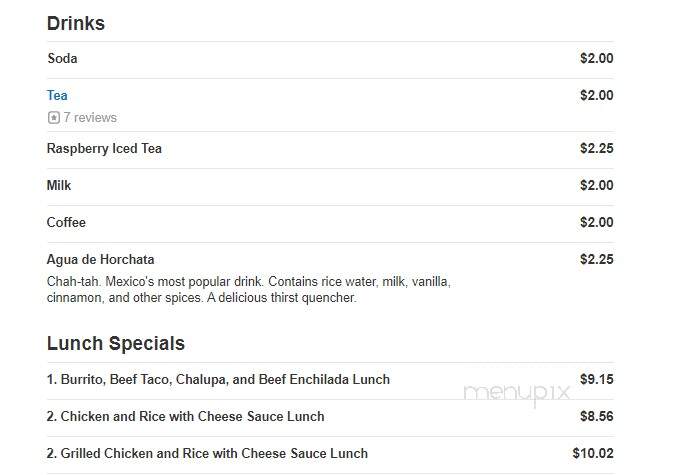 La Hacienda Mexican Restaurant - Pensacola, FL menu_pic