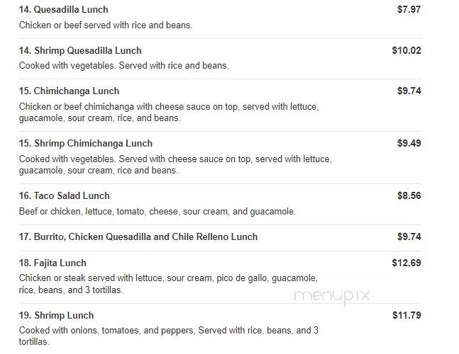 La Hacienda Mexican Restaurant - Pensacola, FL menu_pic