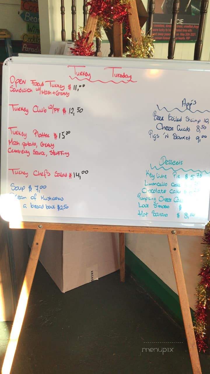 Shanna Key Irish Pub & Grill - Key West, FL menu_pic