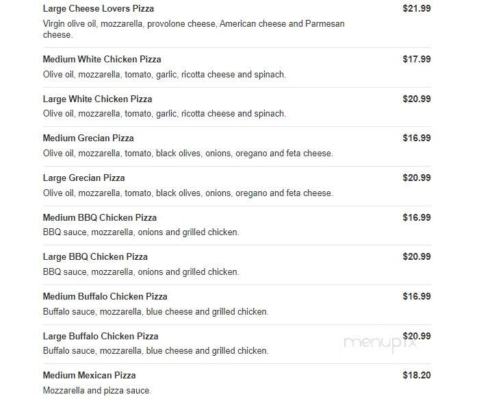 Hot Spot Pizza - Newark, DE menu_pic