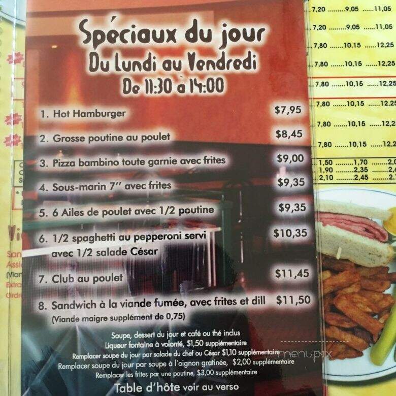 Joe Le Roi Du Sous-Marin - Terrebonne, QC menu_pic