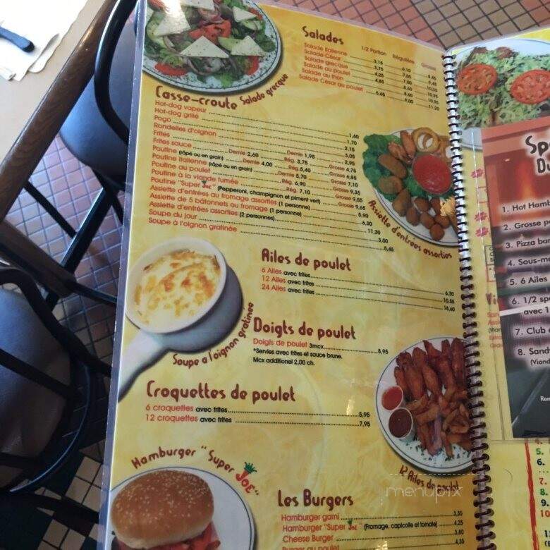 Joe Le Roi Du Sous-Marin - Terrebonne, QC menu_pic