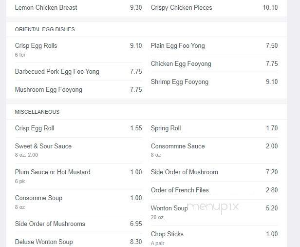Oriental Pearl Chinese Food Home Delivery - Winnipeg, MB menu_pic