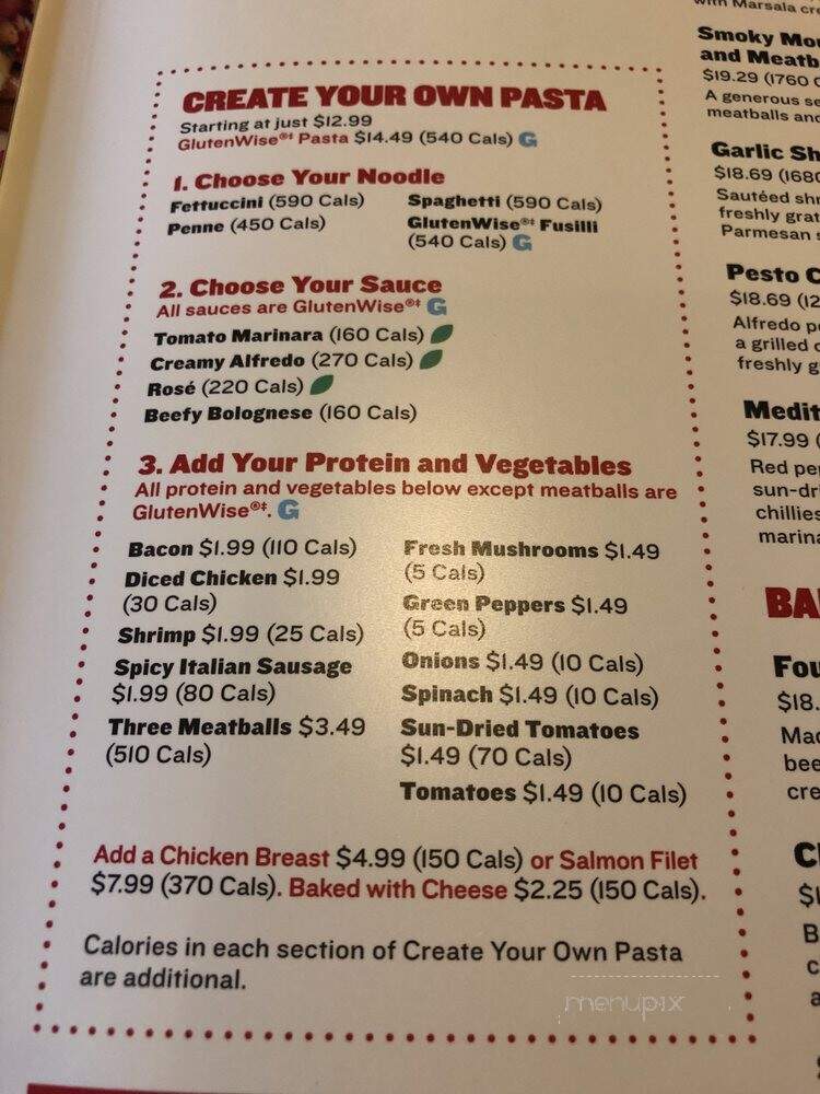 Boston Pizza - Cobourg, ON menu_pic