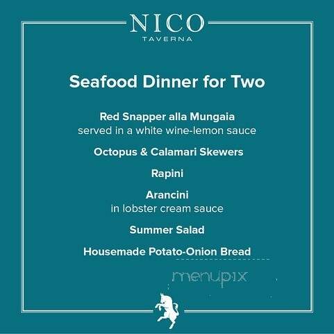 Nico Ristorante - Windsor, ON menu_pic