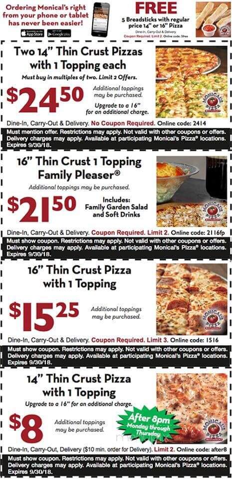 Monical's Pizza - Tuscola, IL menu_pic