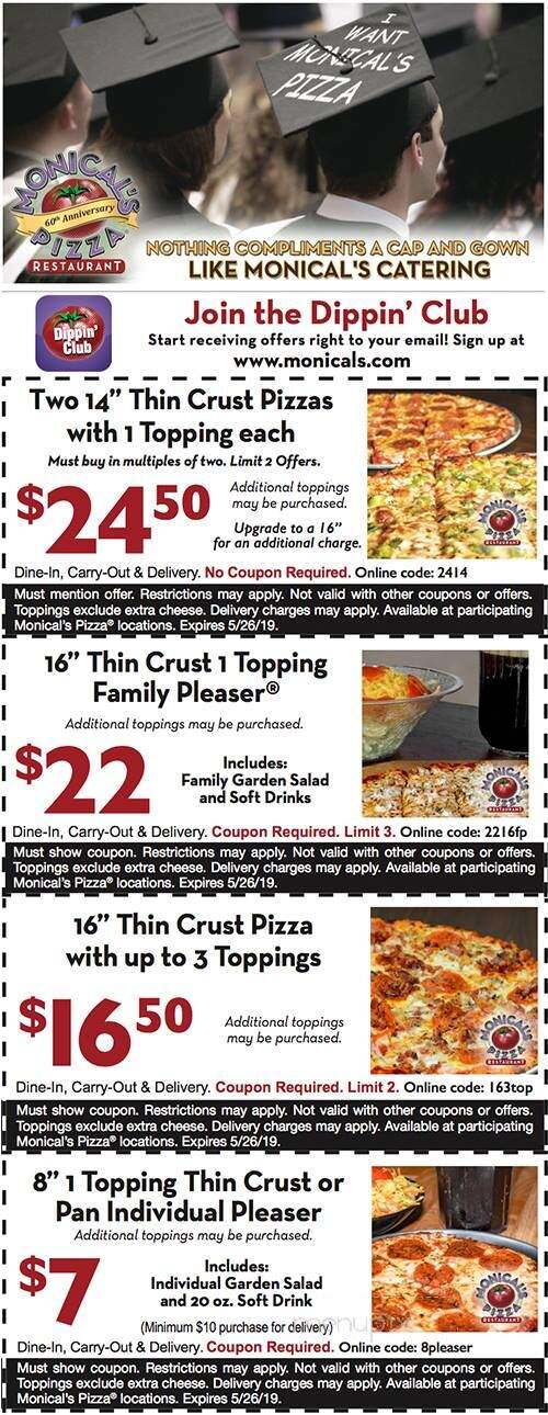 Monical's Pizza - Manteno, IL menu_pic