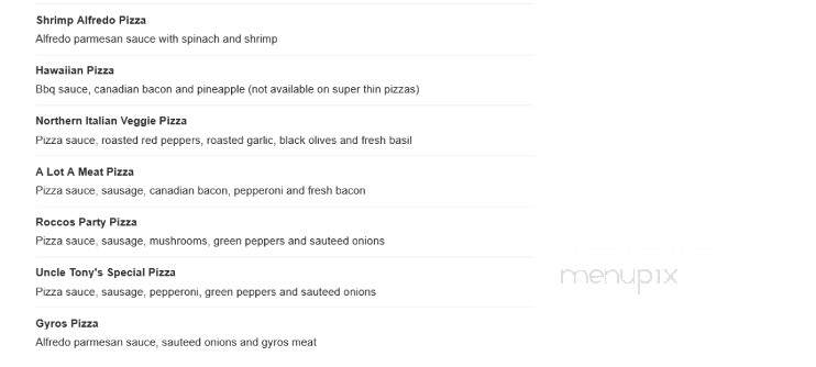 Nancy's Pizzeria - Woodridge, IL menu_pic