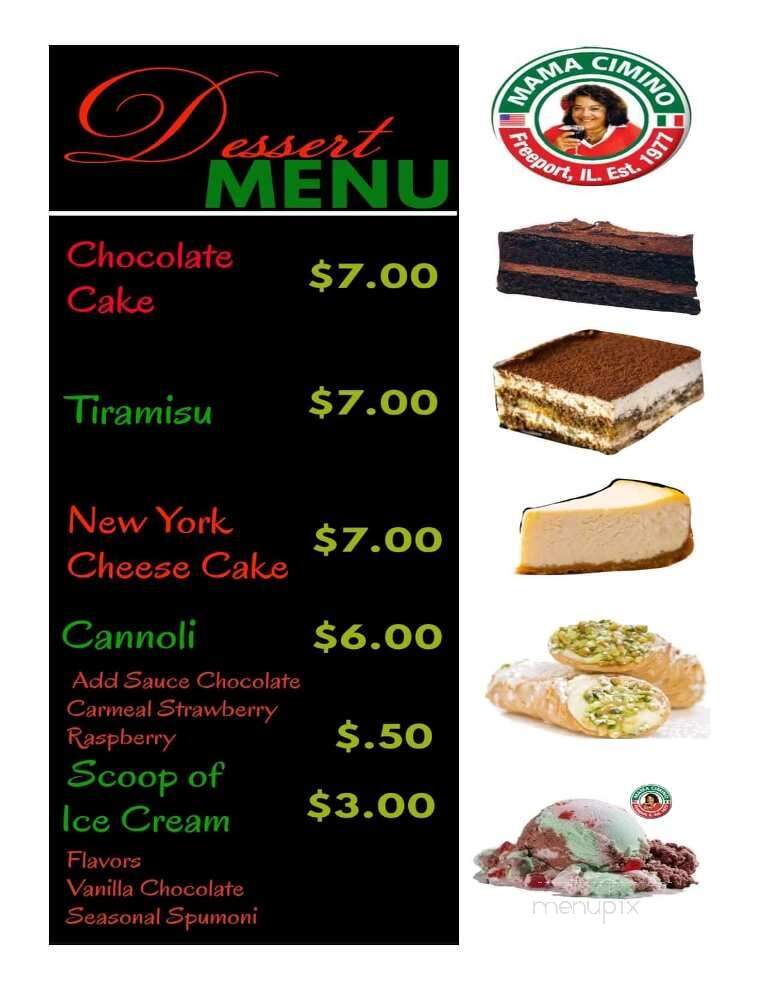 Cimino's Little Italy - Freeport, IL menu_pic