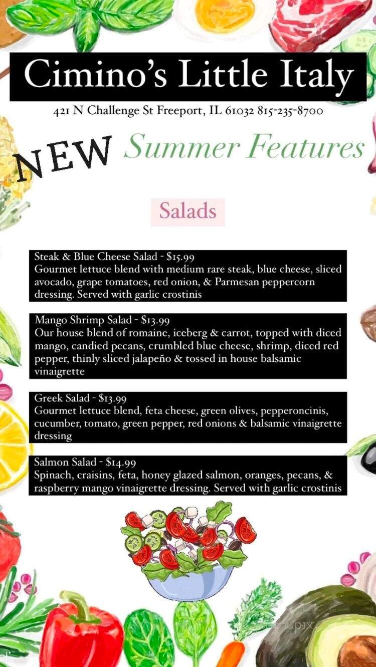 Cimino's Little Italy - Freeport, IL menu_pic