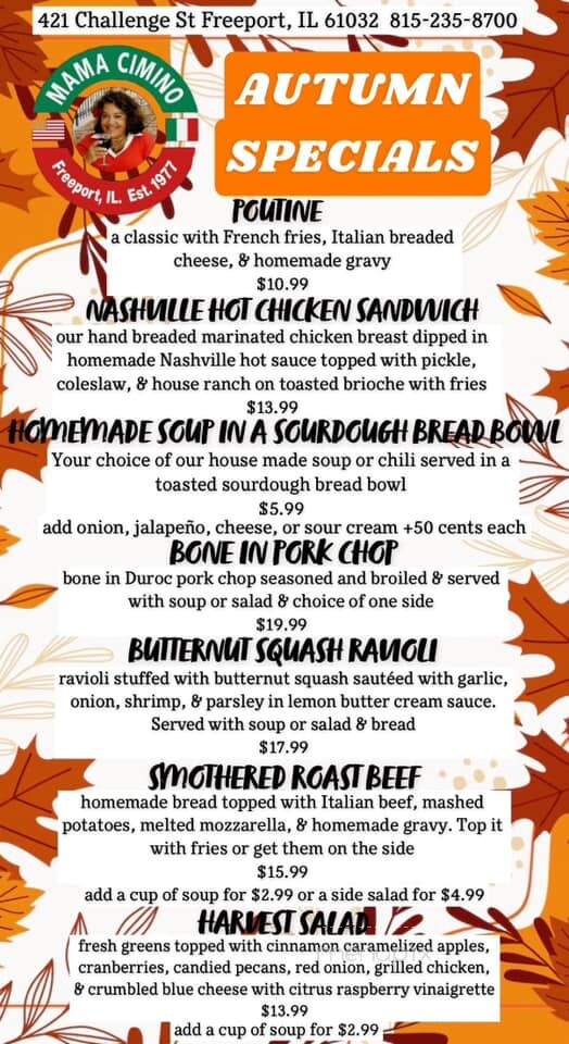 Cimino's Little Italy - Freeport, IL menu_pic