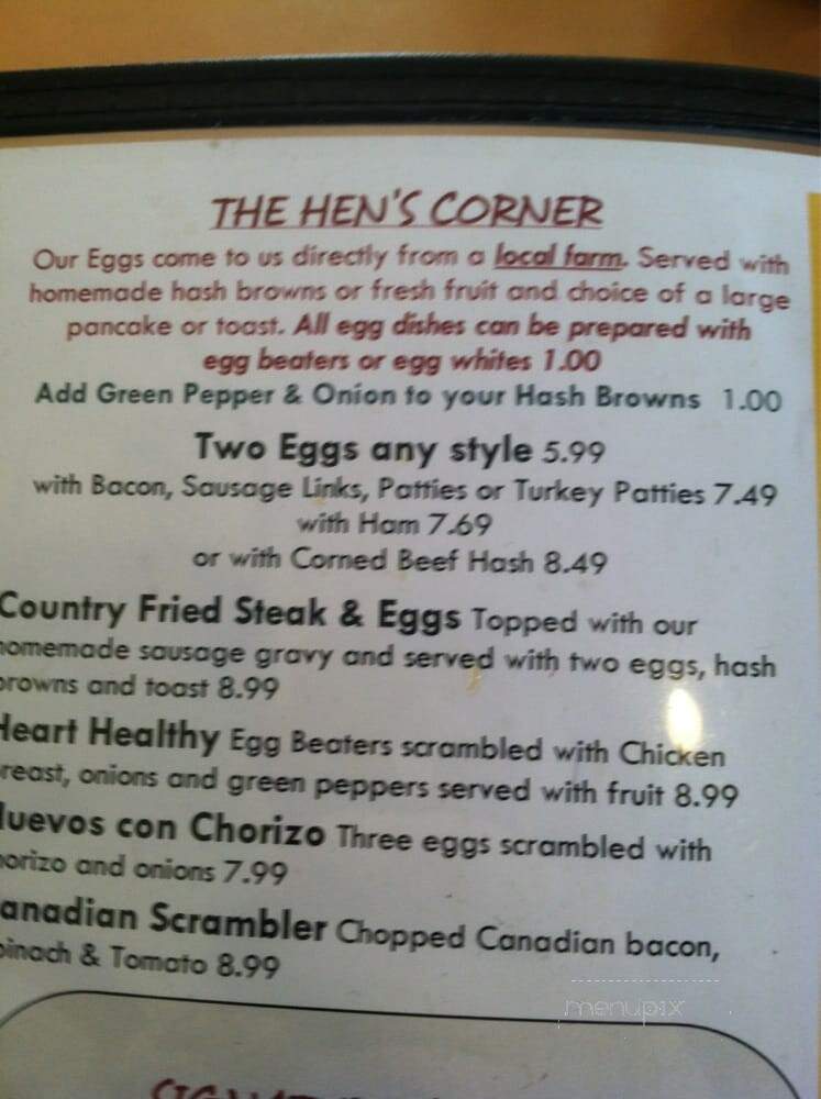 Eggcetera Cafe - Mokena, IL menu_pic