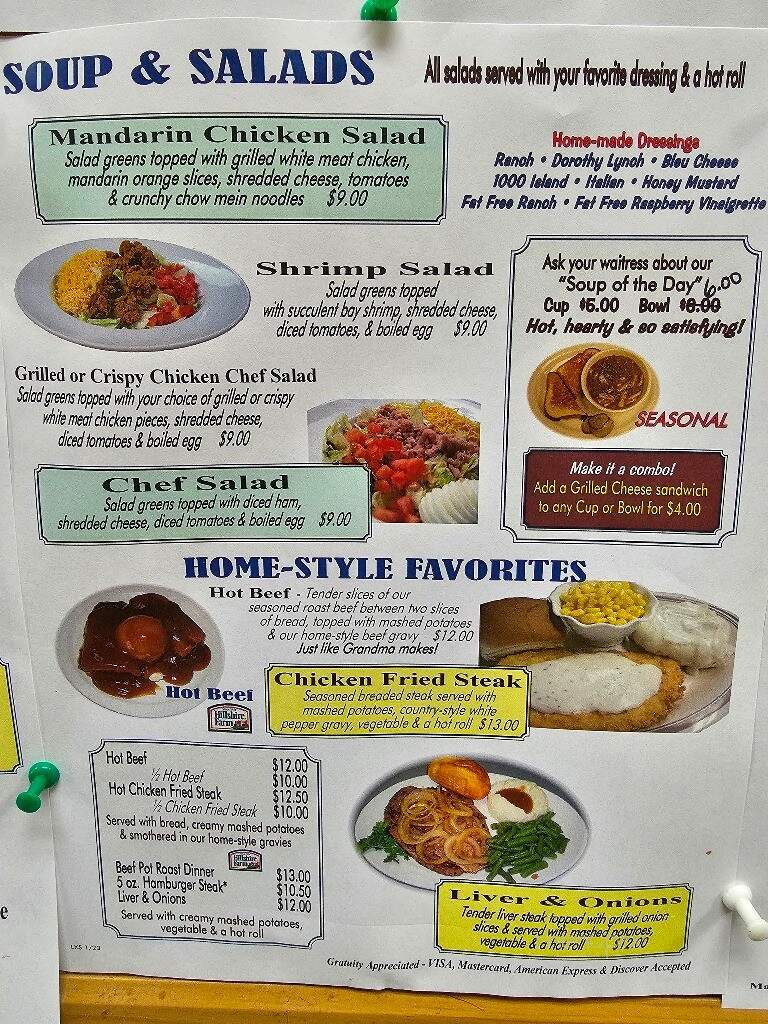 Lakeshore Family Restaurant - Storm Lake, IA menu_pic