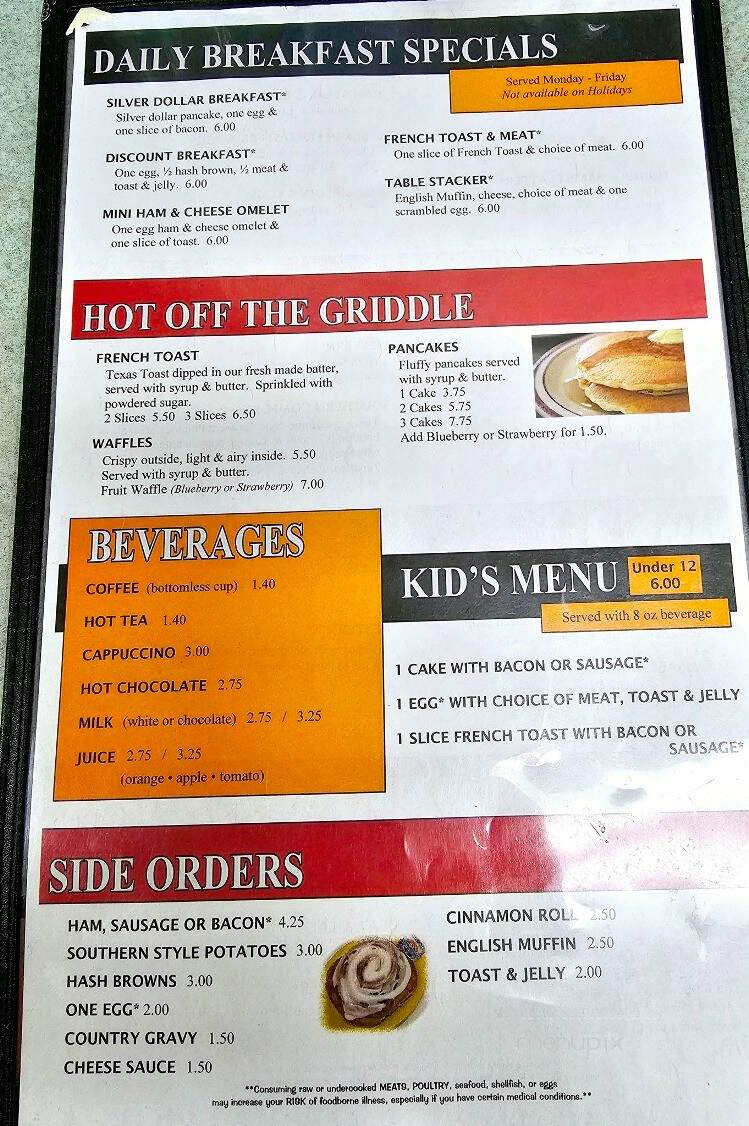 Lakeshore Family Restaurant - Storm Lake, IA menu_pic