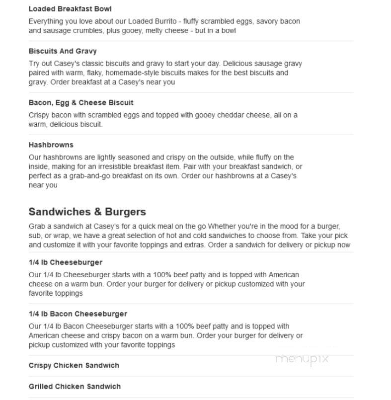 Caseys Carry Out Pizza - Burlington, KS menu_pic