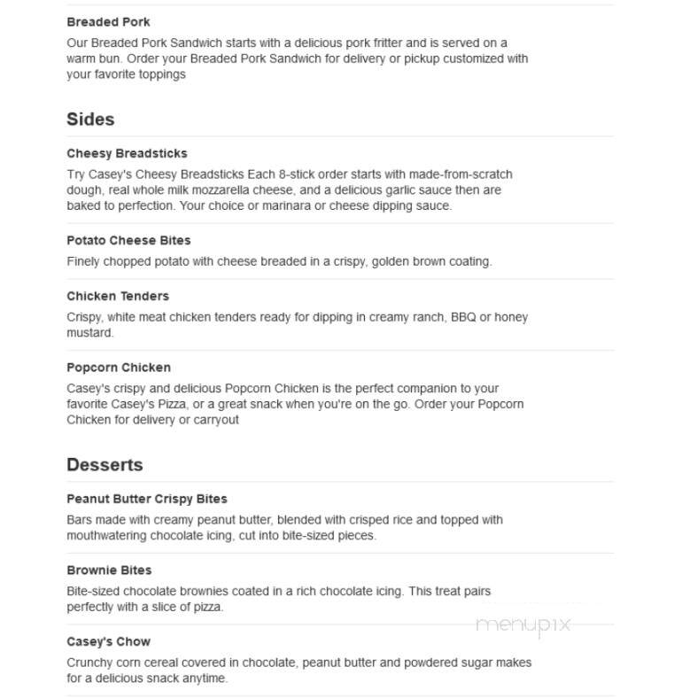 Caseys Carry Out Pizza - Burlington, KS menu_pic