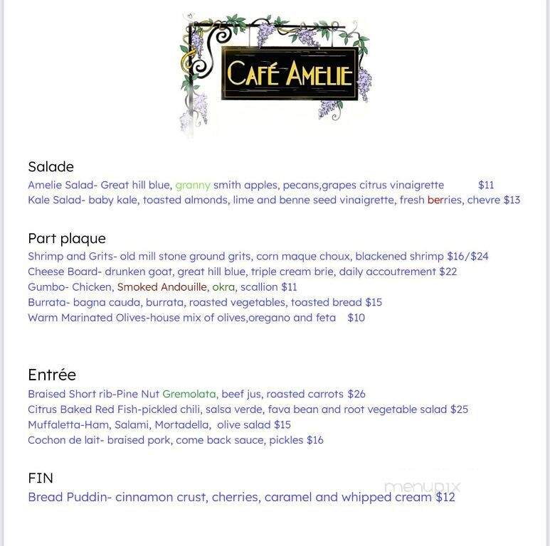 Cafe Amelie - New Orleans, LA
