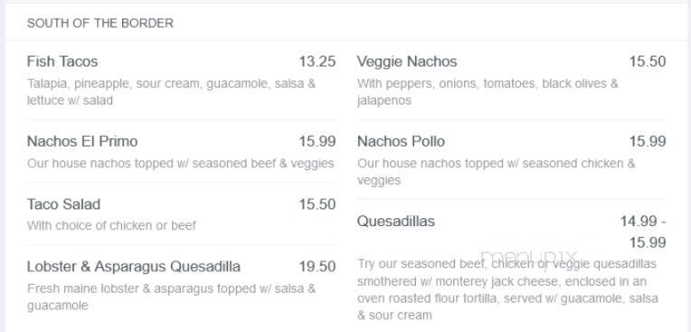 Ricks Cafe - Naples, ME menu_pic